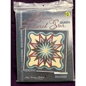 quilt pattern lumina feathered star queen 96" x 96"